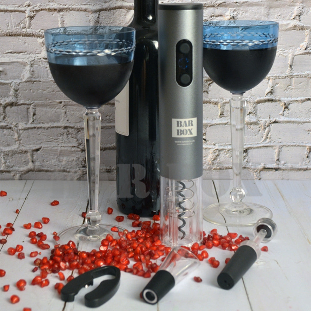 Ivation Electric Wine Opener,7-Piece Wine Gift Set, Electric Bottle Opener,  Wine Aerator Pourer